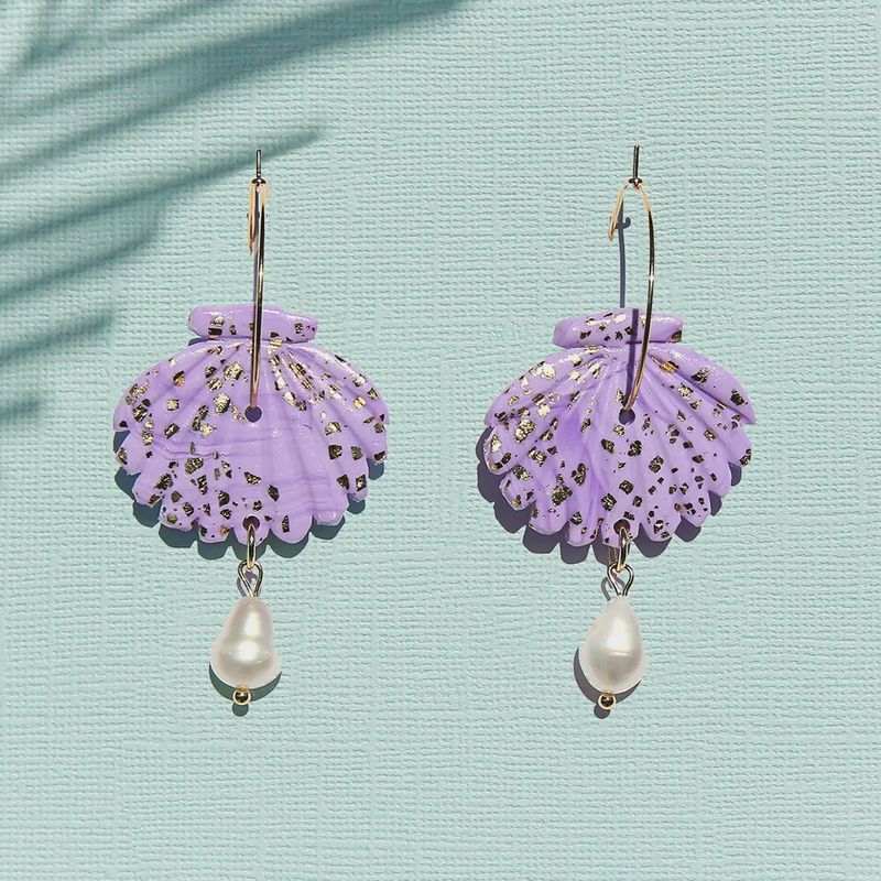 Lilac Shell Hoops