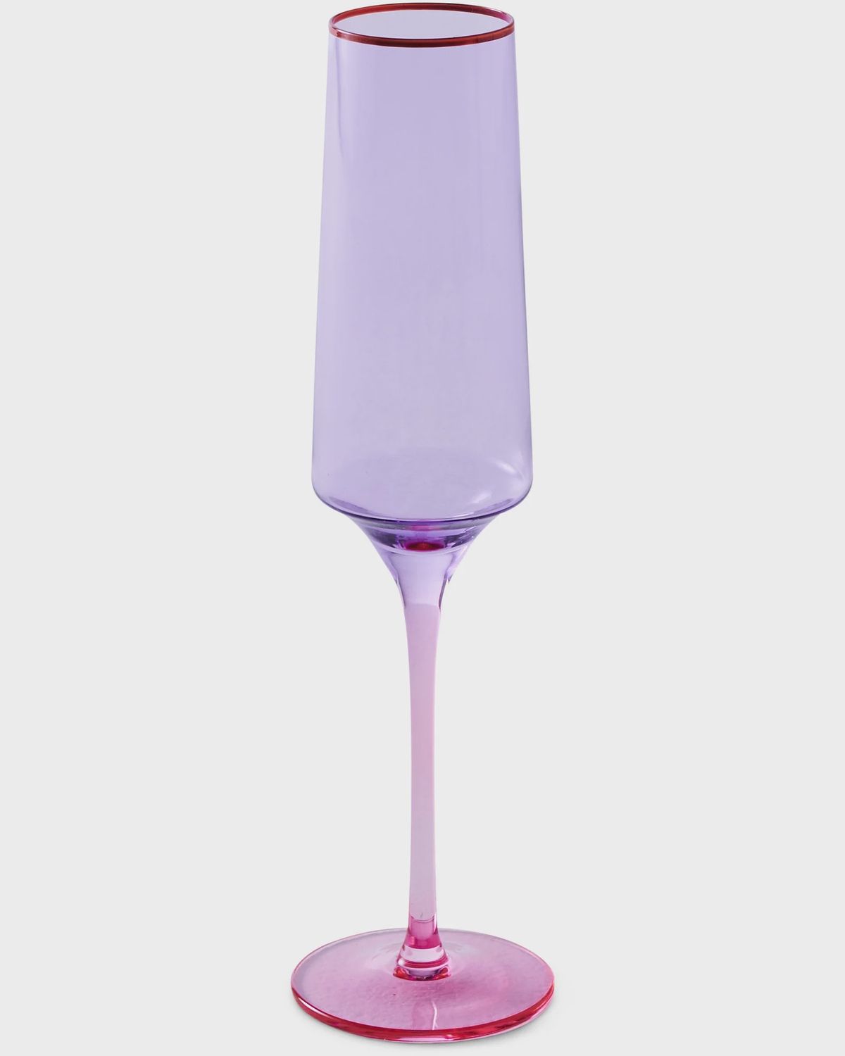 Lilac Colour Block Champagne Glass Set of 2