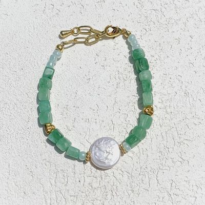 Moss Pearl Bracelet