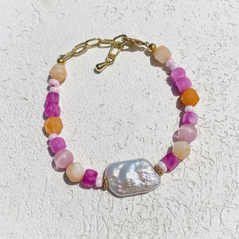 Peach Pearl Bracelet