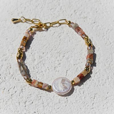 Agate Pearl Bracelet