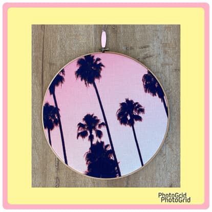 XL Sunset Palm Hoop