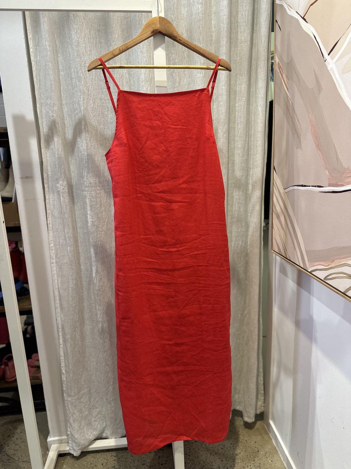 The Staple Maxi Dress in Scarlet in Size 10