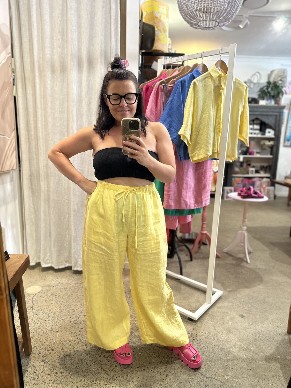 The Staple Pant in Butter in One Size Fits All