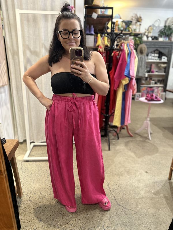 The Staple Pant in Fuschia in One Size Fits All