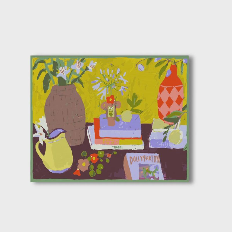 Picked From the Lemon Tree 40x50 Framed Canvas By Paint Like Frida