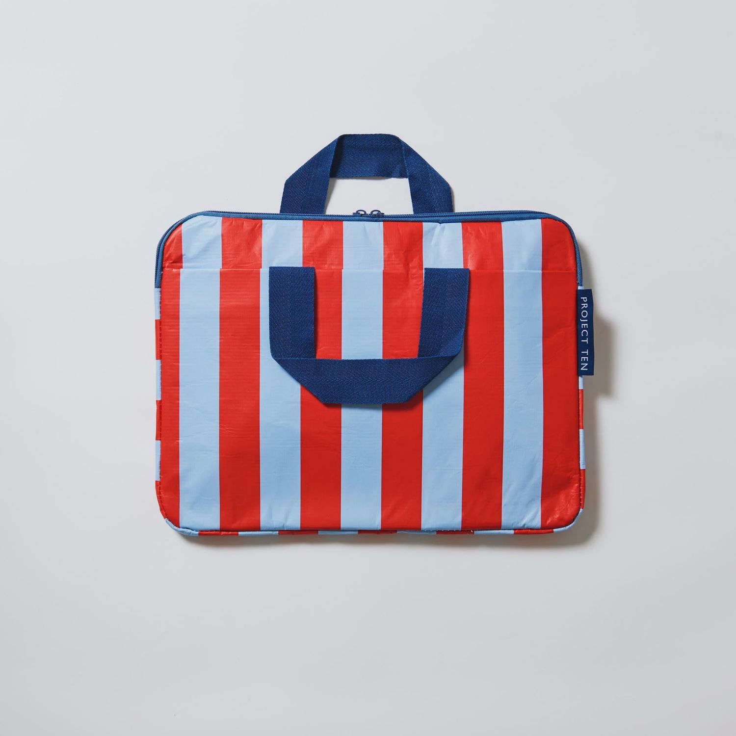 Blue Red Stripe Laptop Case