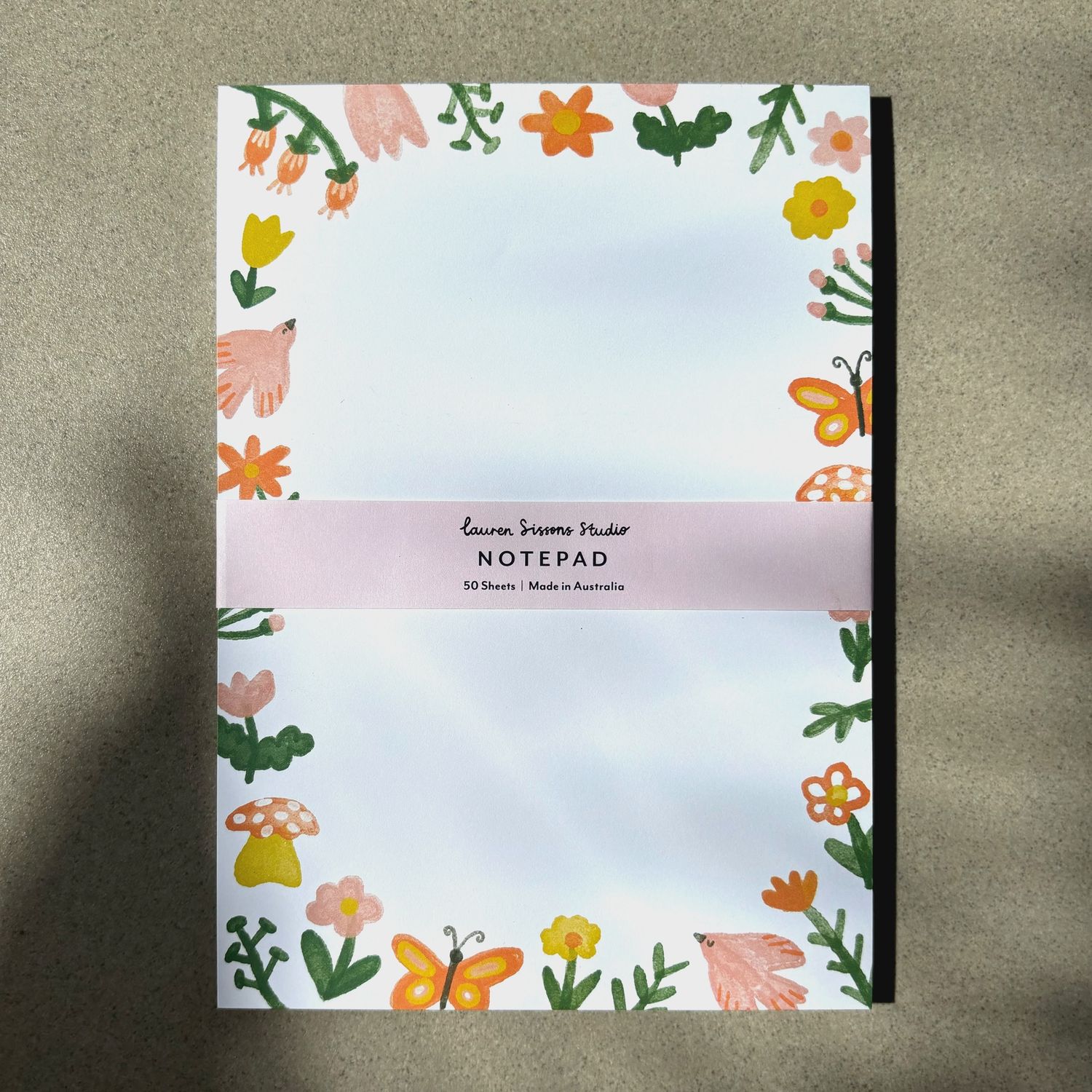 Illustrated Spring Notepad A5