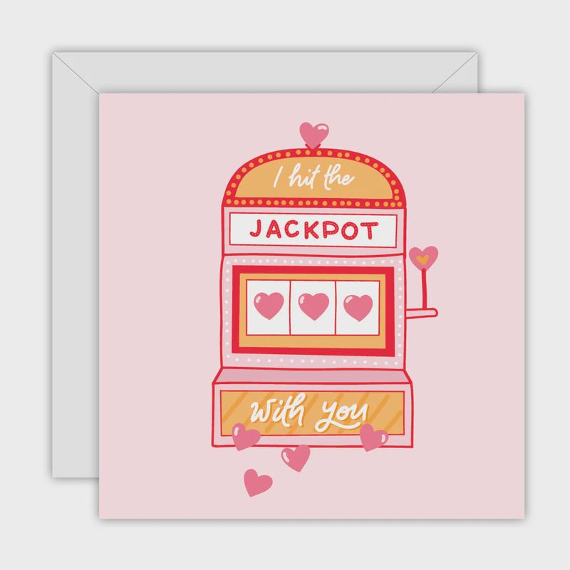 I Hit The Jackpot Greeting Card by To The Moon&amp; Back