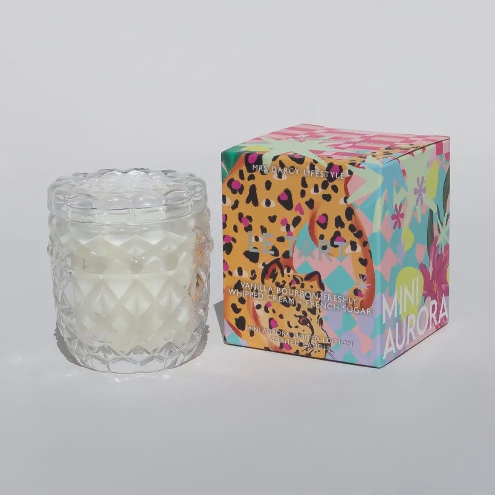 Aurora Mini Candle - Le Tart - Vanilla Bourbon, Freshly Whipped Cream + French Sugar