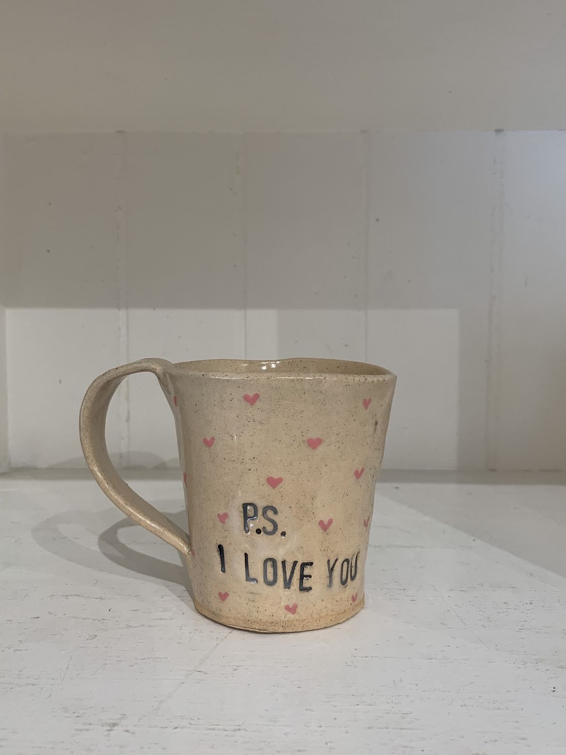 Mug - PS I Love You - Handmade Pottery