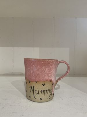 Mug - Mummy Pink - Handmade Pottery