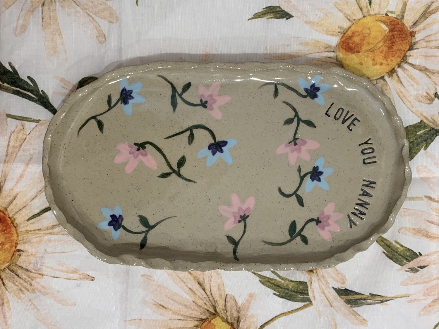 Dish - Love You Nanny - Handmade Pottery