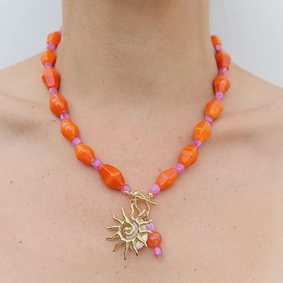 Canggu Fob Orange Necklace