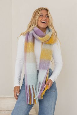 Mustard & Lavender Scarf