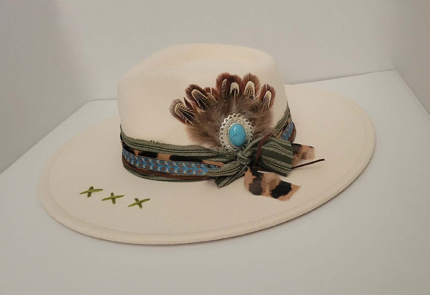 Green and Blue Hat