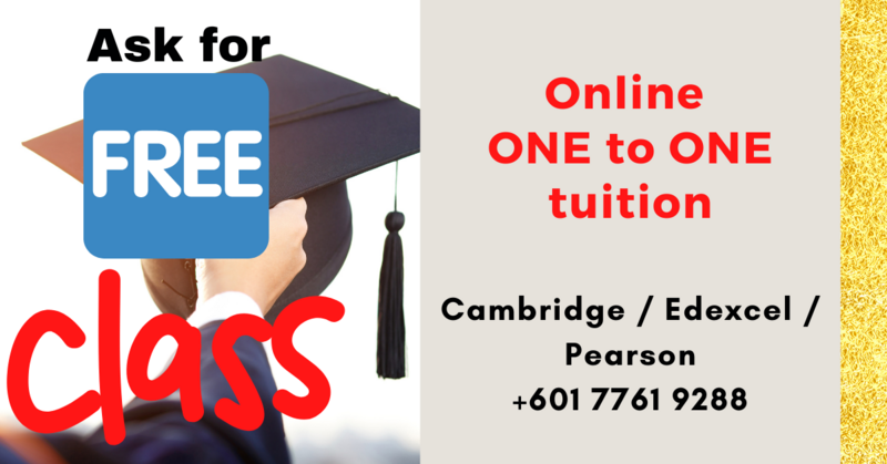 IGCSE / GCSE (1 to 1) Online Class