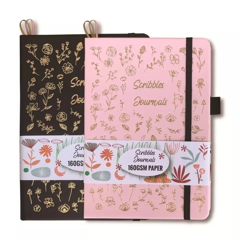 Scribbles Golden Flowers Journal Notebook !Gold Edition! 🌺