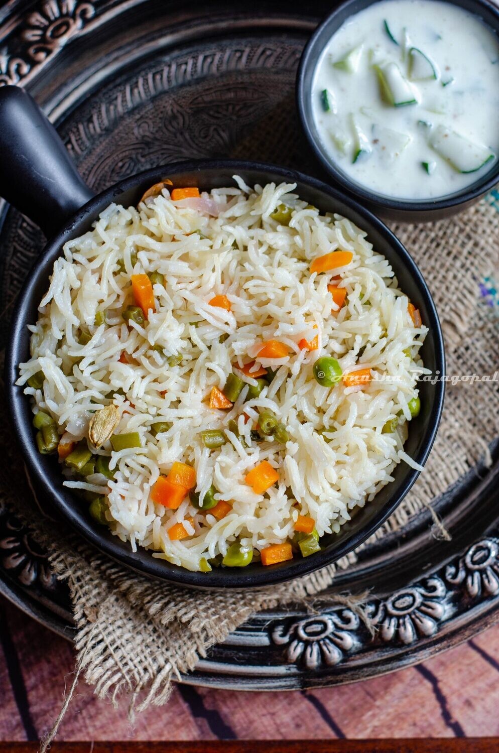 Vegetable Pulao w/ Raita