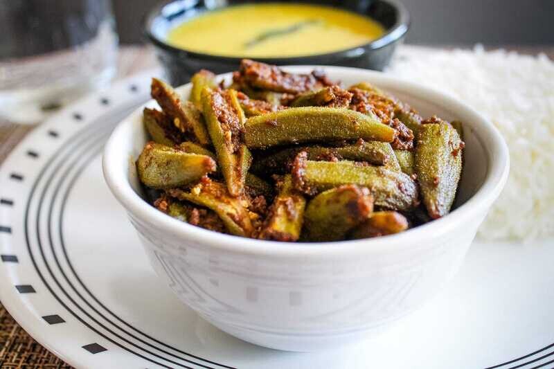 Bhindi Masala  - Catering Tray  ( 50 people for full tray and 25 for half tray )