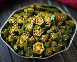 Vendaikaai Fry / Okra Fry - Catering Tray  ( 50 people for full tray and 25 for half tray )