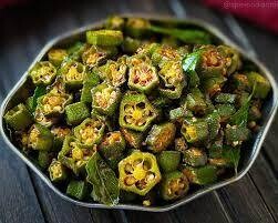 Vendaikaai Fry / Okra Fry - Catering Tray ( 50 people for full tray and 25 for half tray )