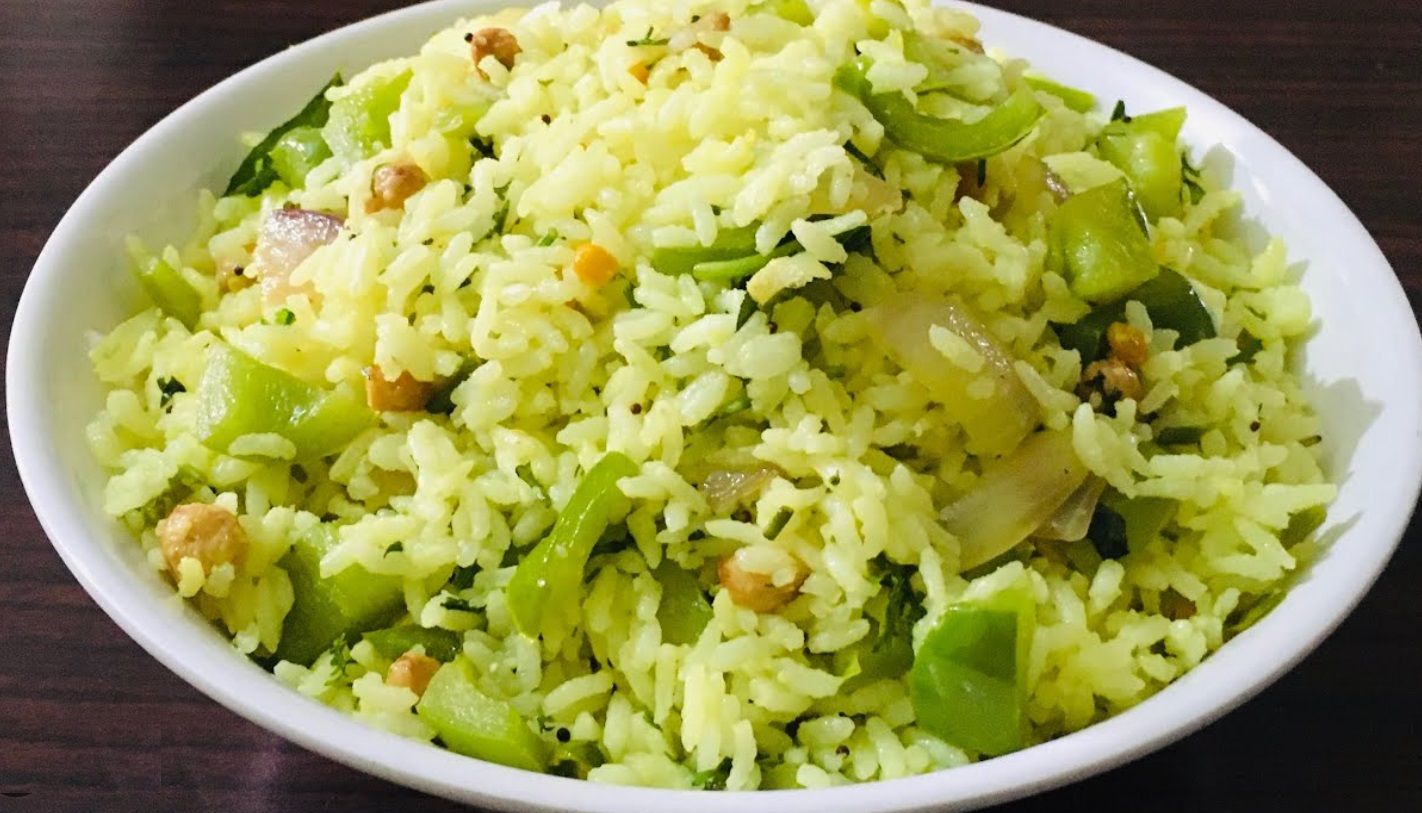 Capsicum Rice / Dappamenasinakayi Chitranna  - Catering Tray  ( 50 people for full tray and 25 for half tray )