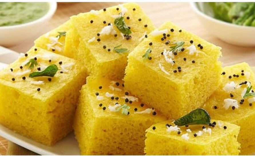 Nylon Khaman Dhokla with Chutney
