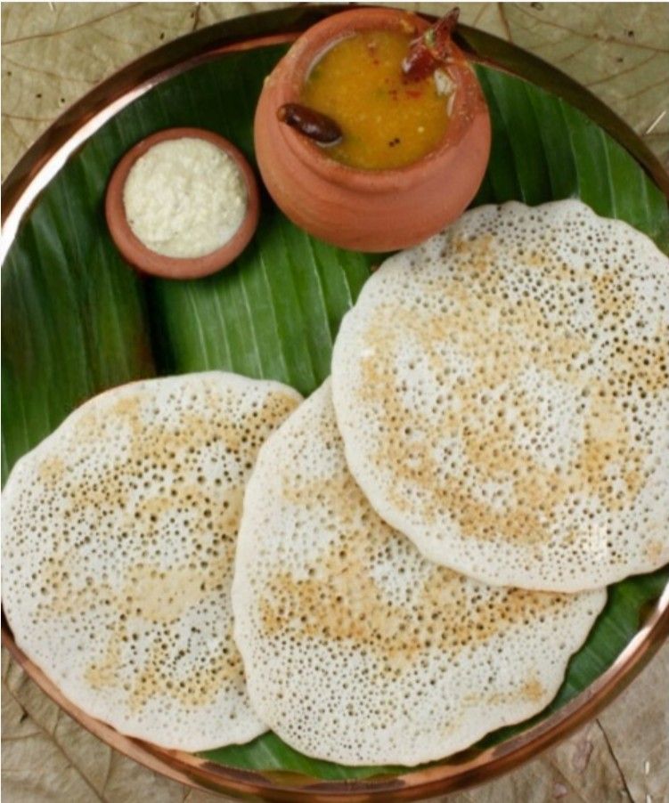 Set Dosa with Chutney and Sambhar Set Dosa with Chutney and Sambhar