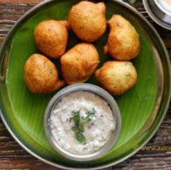 Combo - Mangalore Bonda with Chutney and Masala Tea