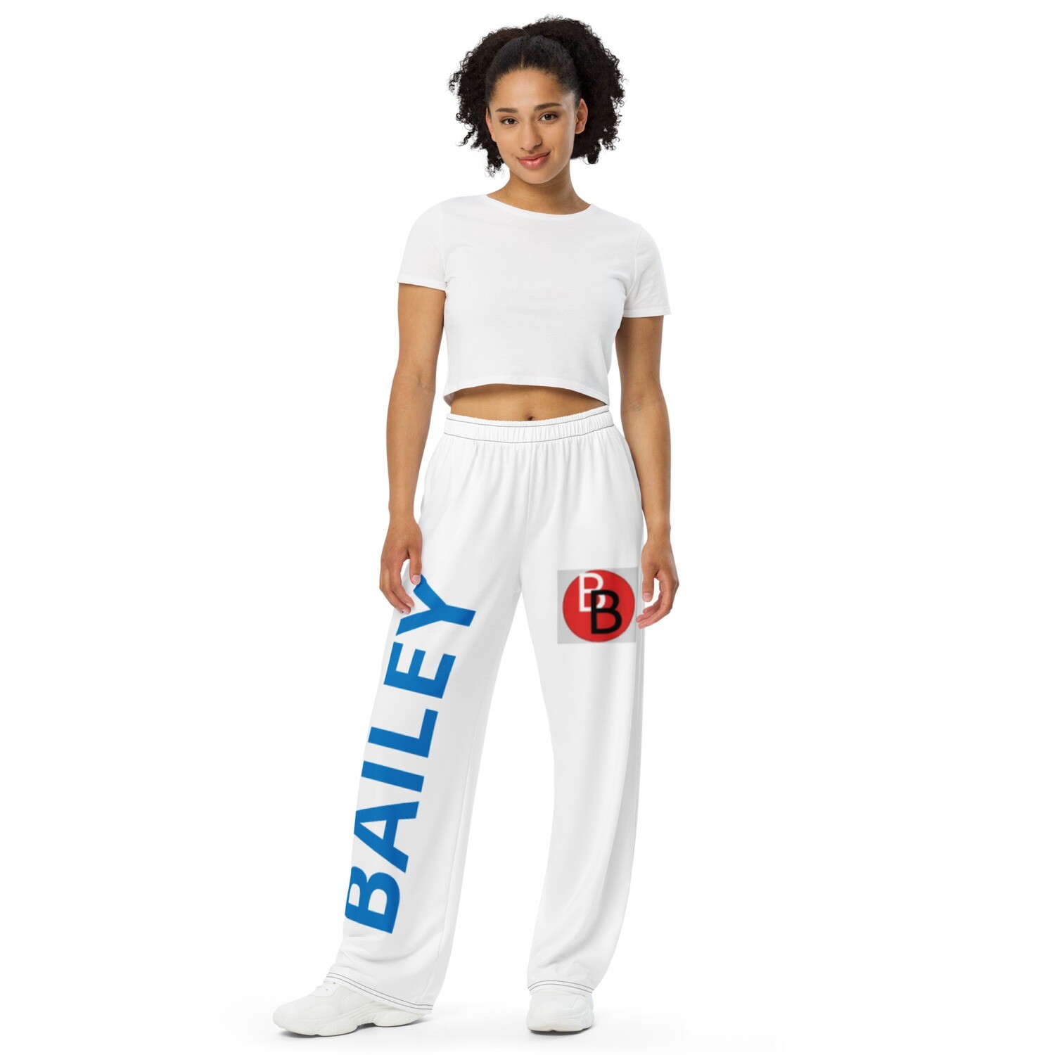 All-over print unisex wide-leg pants