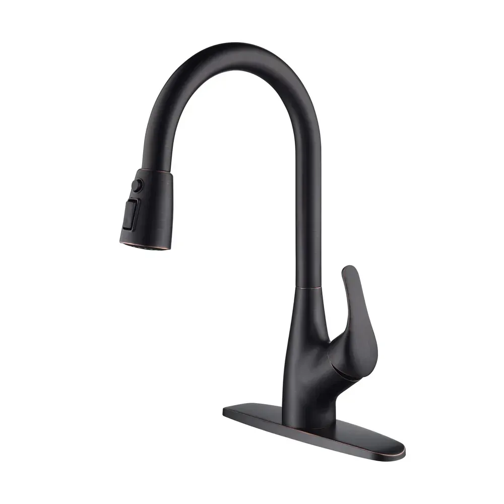 Casa Value Collection - Single Handle Pull Down Kitchen Faucet Oil Rubbed Bronze - F101ORB