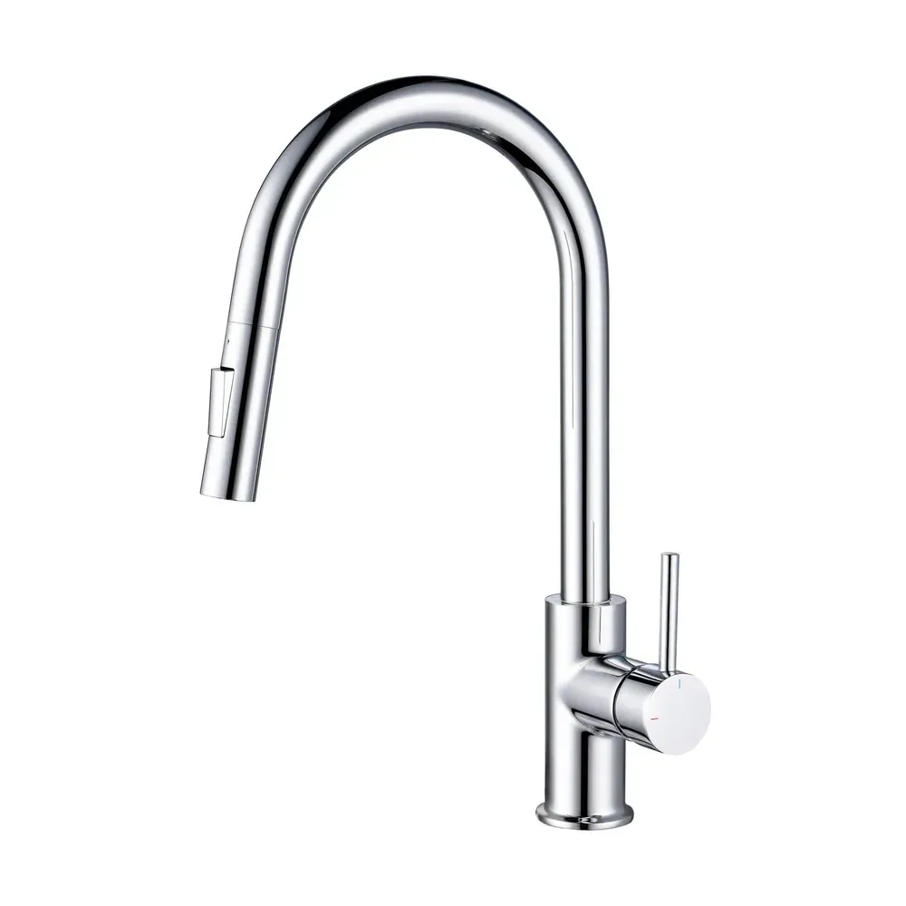 Casa Halo Single Handle Pull Down Kitchen Faucet Polished Chrome - CKF-2013CH