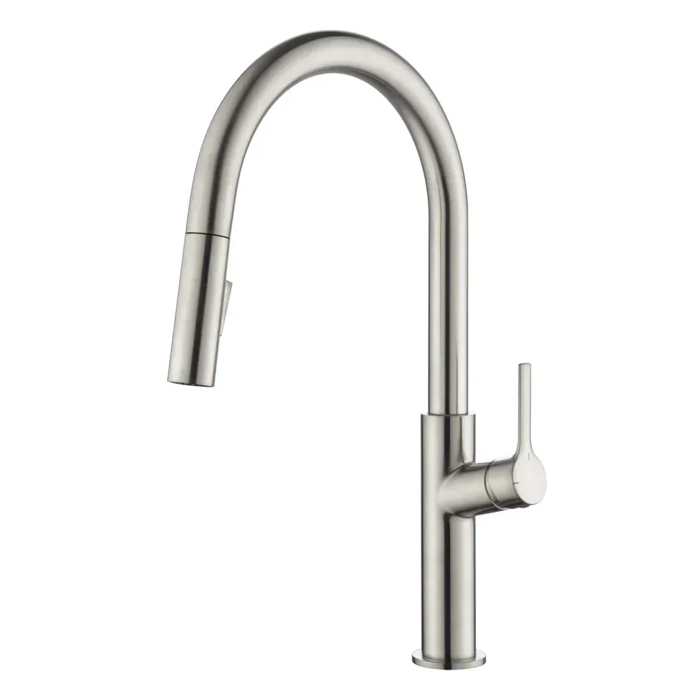 Casa Neo Single Handle Pull Down Kitchen Sink Faucet Brushed Nickel - CKF-2018BN