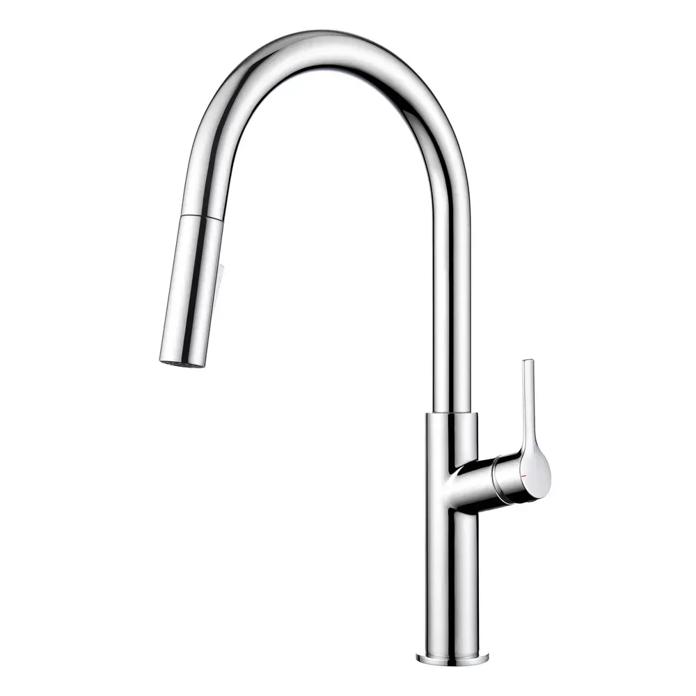 Casa Neo Single Handle Pull Down Kitchen Sink Faucet Polished Chrome - CKF-2018CH