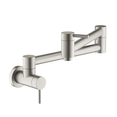 Casa Halo Kitchen Pot Filler Brushed Nickel - CPF-601BN Casa Halo Kitchen Pot Filler Brushed Nickel - CPF-601BN