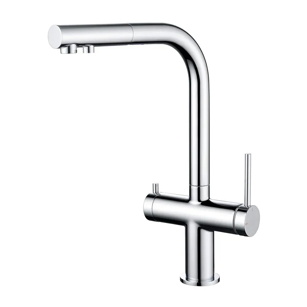 Casa Halo 2-in-1 Pull Out Kitchen Filtration Faucet Polished Chrome - CFF-502CH