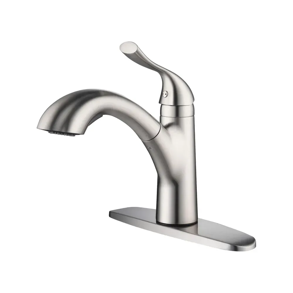 Casa Value Collection - Single Handle Pull Out Kitchen Faucet Brushed Nickel - F103BN