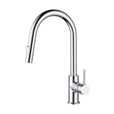 Halo Single Handle Pull Down Kitchen Faucet Polished Chrome - KBCKF-2013CH Halo Single Handle Pull Down Kitchen Faucet Polished Chrome - KBCKF-2013CH