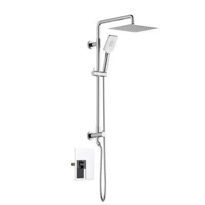 Quadra Pressure Balanced 2-Function Wall Mount Shower Column with Rough in Valve Polished Chrome - KBCSC-4104CH