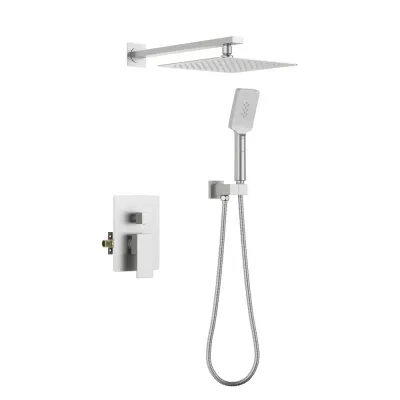 Quadra Pressure Balanced 2-Function Wall Mount Shower System with Rough-In Valve Brushed Nickel - KBCSF-4005BN Quadra Pressure Balanced 2-Function Wall Mount Shower System with Rough-In Valve Brushed Nickel - KBCSF-4005BN