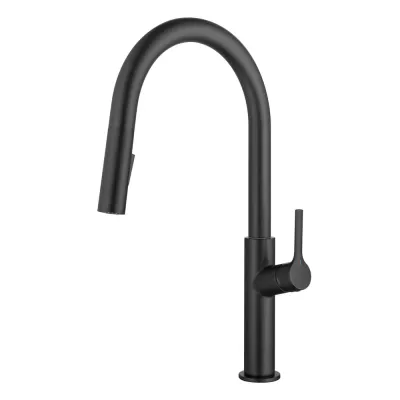 Neo Single Handle Pull Down Kitchen Sink Faucet Matte Black - KBCKF-2018MB