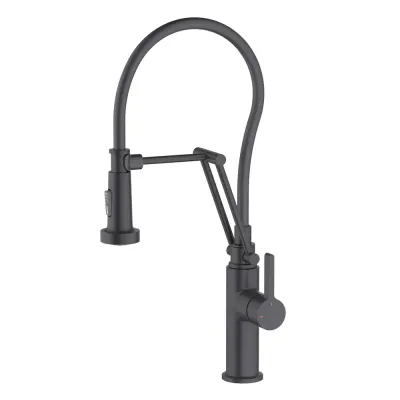 Vista Single Handle Pull Down Kitchen Faucet Matte Black - KBCKF-2014MB Vista Single Handle Pull Down Kitchen Faucet Matte Black - KBCKF-2014MB