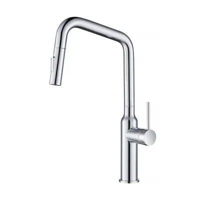 Tampa Single Handle Pull Down Kitchen Sink Faucet Polished Chrome - KBCKF-2007CH Tampa Single Handle Pull Down Kitchen Sink Faucet Polished Chrome - KBCKF-2007CH