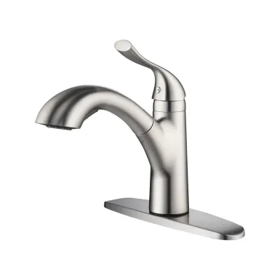 Single Handle Pull Out Kitchen Faucet Brushed Nickel - KBF103BN