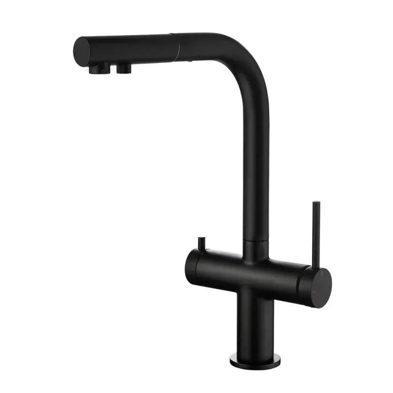 Halo 2-in-1 Pull Out Kitchen Filtration Faucet Matte Black - KBCFF-502MB