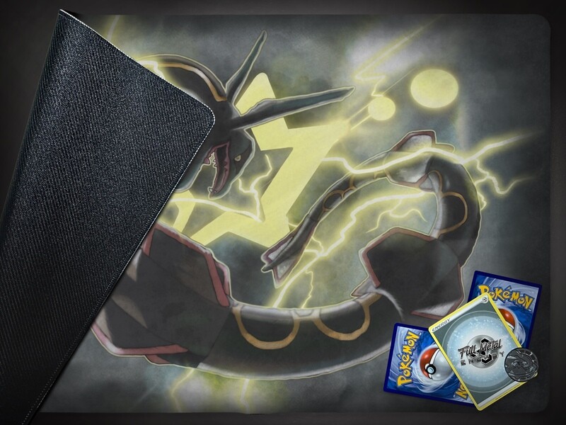 Gold Star Rayquaza Play/Desk Mat (Stitched)