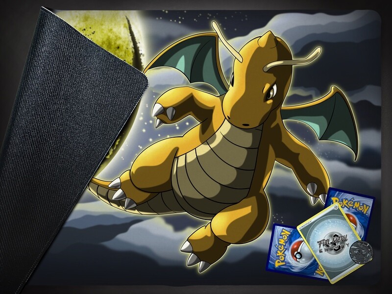 Dark Dragonite Play/Desk Mat (Stitched)