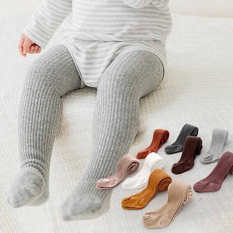 Baby Tights Winter Autumn Solid Color Soft Cotton