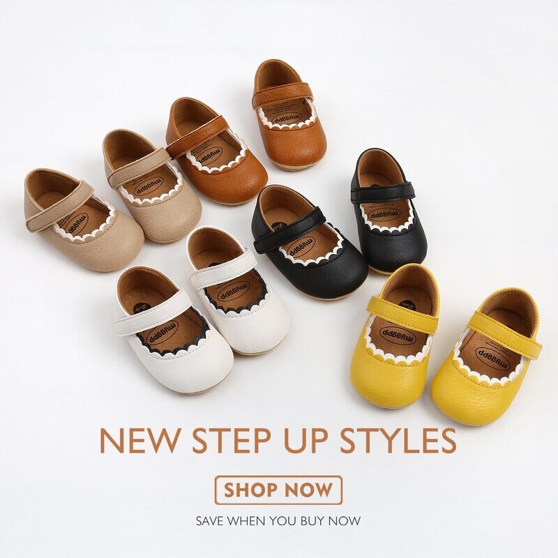 Soft Leather Lace Baby Girls Princess Shoes